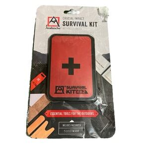 Avalanche 21 Piece Survival Kit - Red